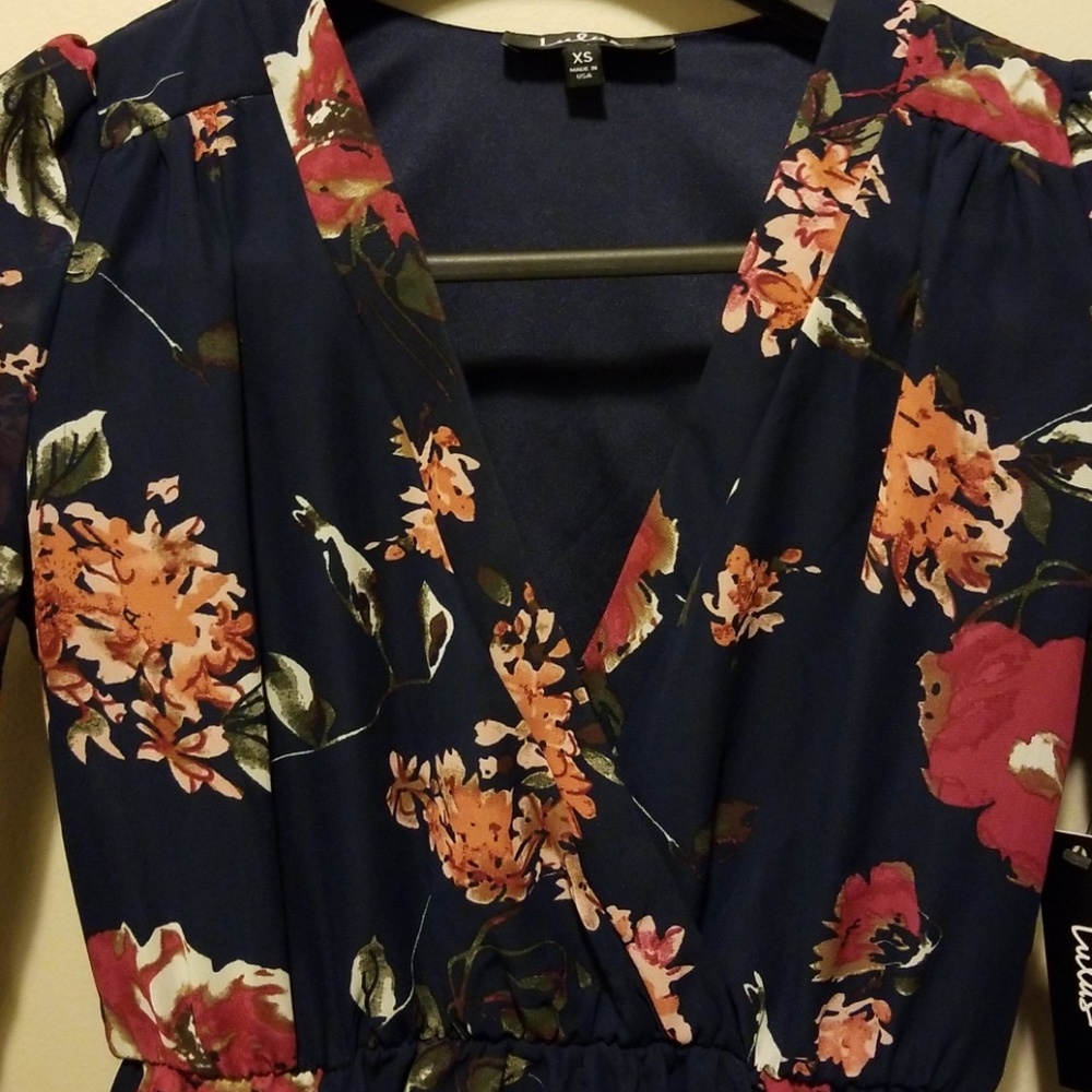 NWT Lulu's Floral Dress - Picture 3 of 7
